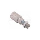 Hydraulic quick connector, long socket with pressure eliminator M22x1.5 external thread EURO