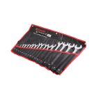 Set of 17 combination wrenches