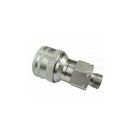 Hydraulic quick connector, M16x1.5 socket, EURO external thread