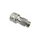 Hydraulic quick connector, M22x1.5 socket, EURO external thread