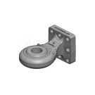 Eyelet hitch with cat 3 bearing , fi-51mm ( Flange ) 110x100mm. M16