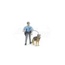 Policeman figurine with police dog