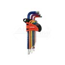 Allen wrenches 1,5-10mm 9pcs color