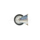 Fixed rubberized metal wheel 100x20 KMG