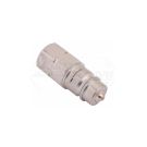 Hydraulic quick connector plug with pressure eliminator M22x1.5 EURO internal thread