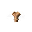 Brass double connector 3/8 in 1/2 z