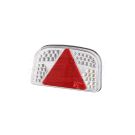 White LED rear lamp with a triangle