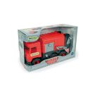 Middle Truck refuse truck red in a carton