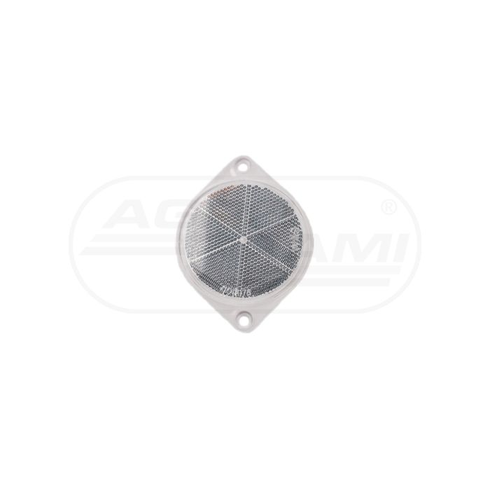 White reflective device with bracket WAŚ