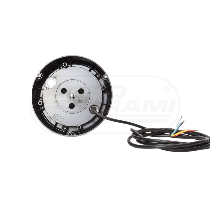 Blue warning beacon 12–24 V, 1 mode, 3 m cable WAŚ W126 867.4 WAŚ