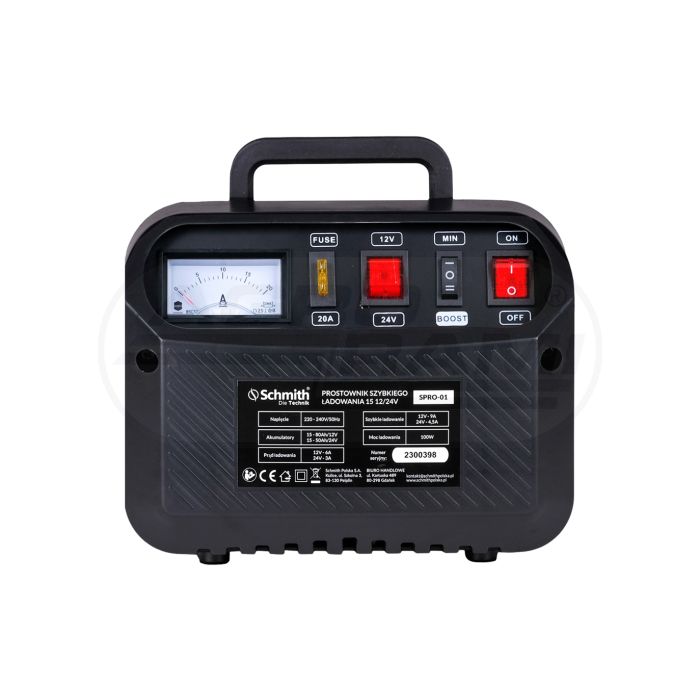 Fast charging rectifier 15 12/24V