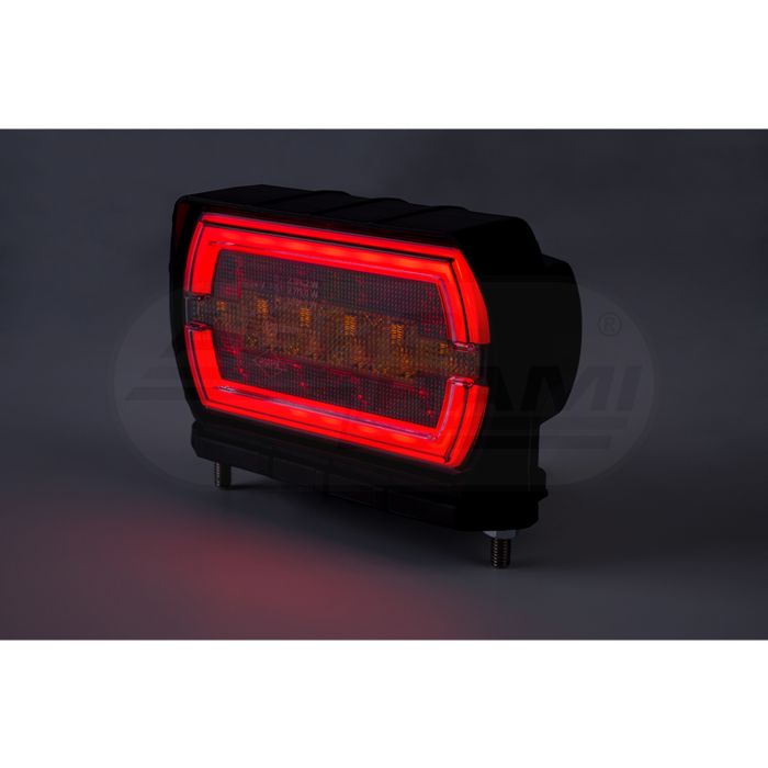 Zadné svetlo CLEO HOR115N zadné obrysové svetlo NEON LED12/24V verzia so spodnou montážou, kábel 4x0,5mm-1mb