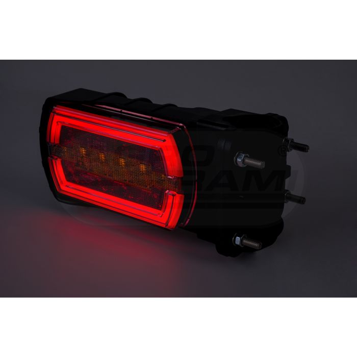 CLEO HOR115N zadné združené svetlo, zadné obrysové svetlá NEON LED 12/24V, verzia pre trubku 20-30mm, kábel 4x0,5mm - 1mb