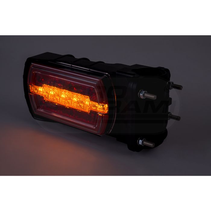 CLEO HOR115N zadné združené svetlo, zadné obrysové svetlá NEON LED 12/24V, verzia pre trubku 20-30mm, kábel 4x0,5mm - 1mb