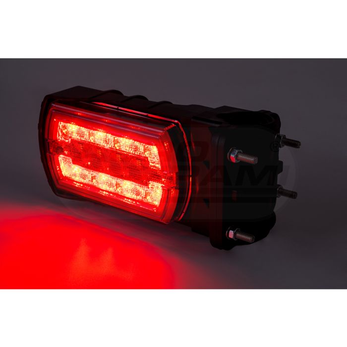 CLEO HOR115N zadné združené svetlo, zadné obrysové svetlá NEON LED 12/24V, verzia pre trubku 20-30mm, kábel 4x0,5mm - 1mb