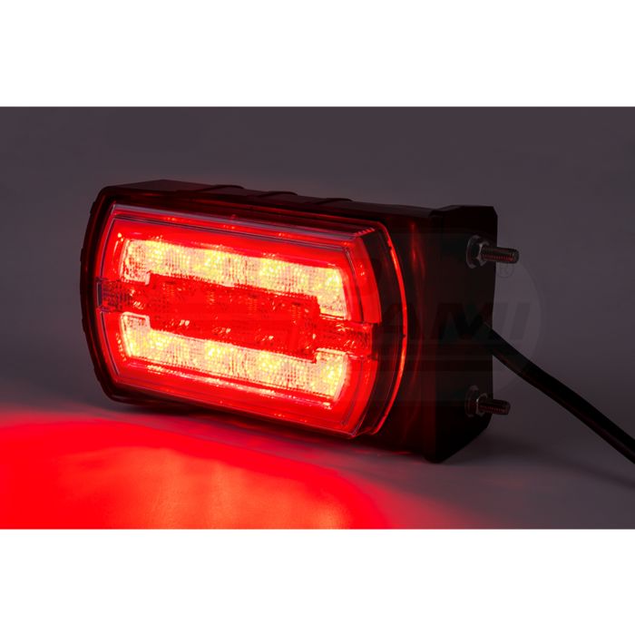 CLEO HOR115N zadné kombinované svetlo ZADNÉ POLOHOVACIE NEON LED verzia 12/24V s bočným montážnym káblom 4x0,5mm-1mb