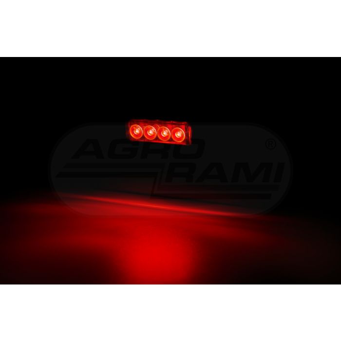 Tenké krátke obrysové svetlo HOR 88G-GRAPHITE zadné obrysové svetlo LED12/24V kábel 2x0,75mm-0,5mb