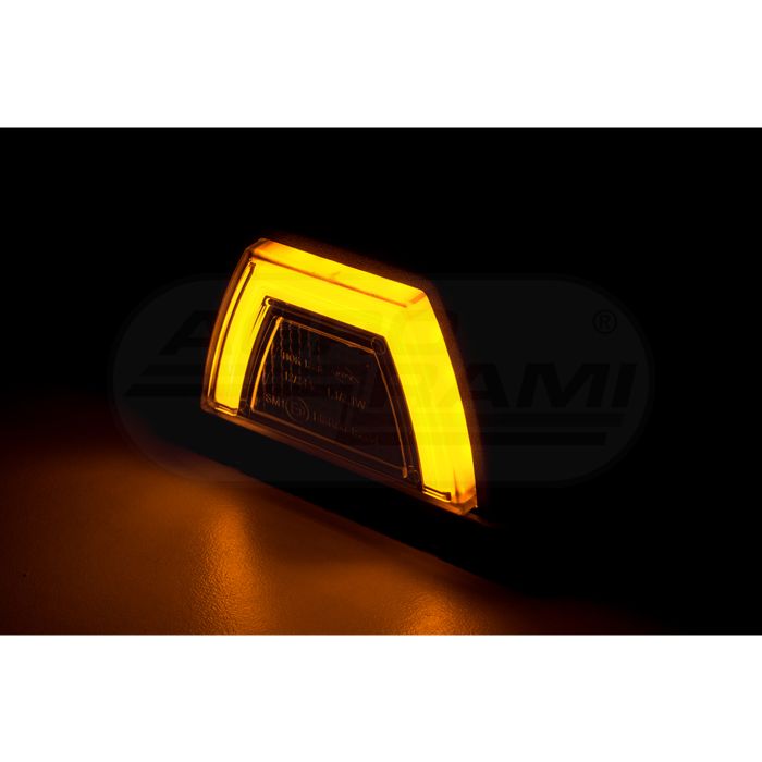 Bočné obrysové svetlo HOR138 strešné NEON LED12/24V kábel 2x0,75mm-0,5mb