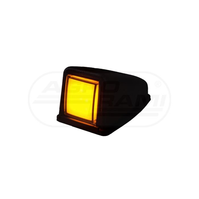 Oranžová dekoračná lampa HOR44A rohová strešná verzia NEON LED12/24V kábel 2x0,75mm-0,3mb