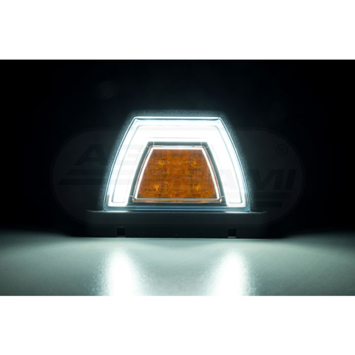 HOR138 predné kombinované strešné svietidlo NEON LED 12/24V kábel 3x0,5mm-0,5mb