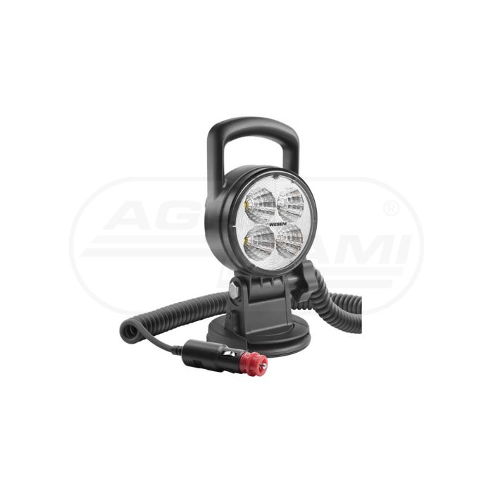 LEDF pracovná lampa fi 68-58 2000lm 12/24V (magnet + 8m špirála + puzdro)
