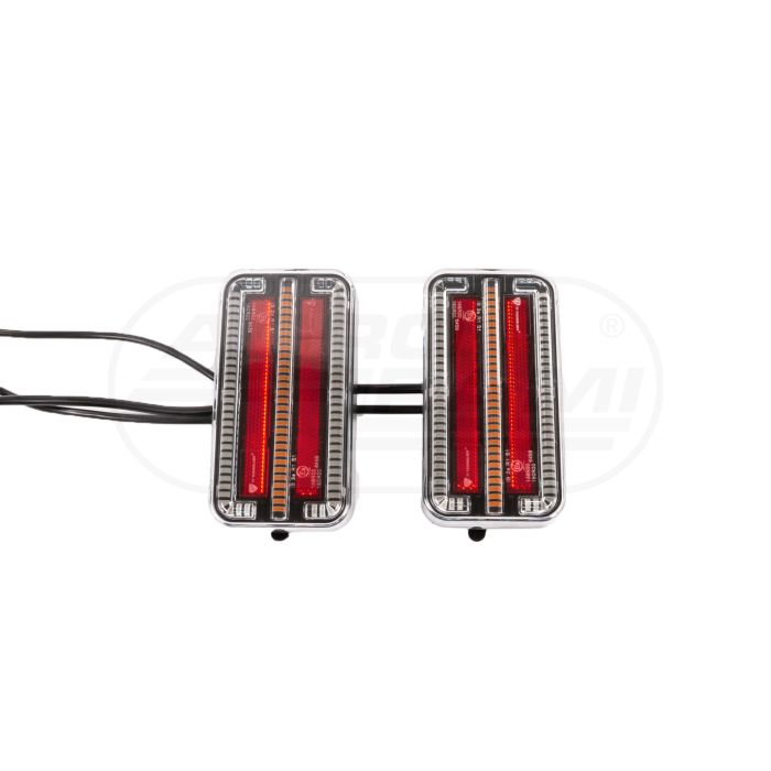 Magnetische Heckleuchten, 3 Funktionen, 12-24V (7,5m Kabel)