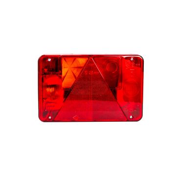 Skladané zadné svetlo s odrazovým trojuholníkom HOR 45, jednotlivý smerový ukazovateľ, ľavý HORPOL