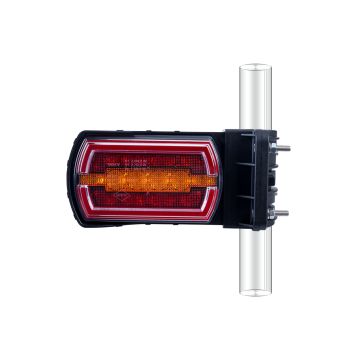 CLEO HOR115N zadné združené svetlo, zadné obrysové svetlá NEON LED 12/24V, verzia pre trubku 20-30mm, kábel 4x0,5mm - 1mb