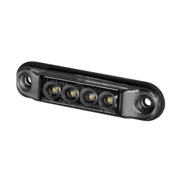 Krátka Slim obrysová lampa HOR88G-GRAPHITE predné obrysové svetlo LED12/24V kábel 2x0,75-0,5mb