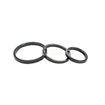 Set of seals for the three-section tipping cylinder