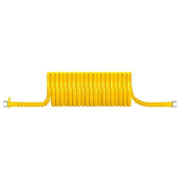Spiral cable PU-M22x1.5 / 4.5m (yellow)