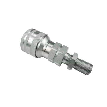 QUICK-CONNECTOR SOCKET M16X1.5 THREAD EXT. MALE WITH PRESSURE ELIMINATOR WARYŃSKI