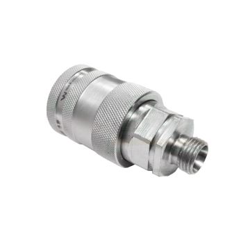 QUICK-CONNECTOR SOCKET M16X1.5 THREAD EXT. CONNECTOR M16X1.5 MALE THREAD WITH PRESSURE ELIMINATOR WARYNSKI