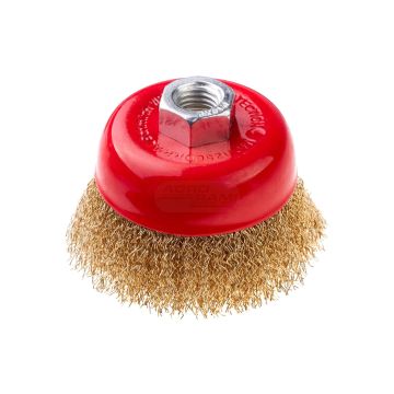 Čelná kefa s maticou M14, zvlnený drôt 80 Schmith