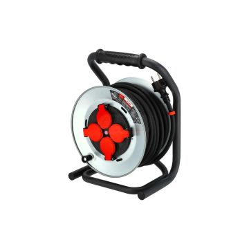 Kovová cievka predlžovacieho kábla 3x2,5mm guma 30m