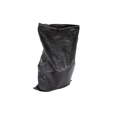 Černá taška 25 kg, 50x80 cm, pevný polypropylen, 49 gr