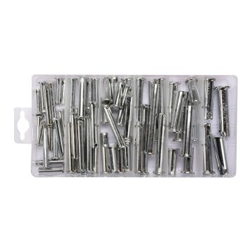 Kolíky s hlavou a otvorom mix veľkostí YATO 60 ks