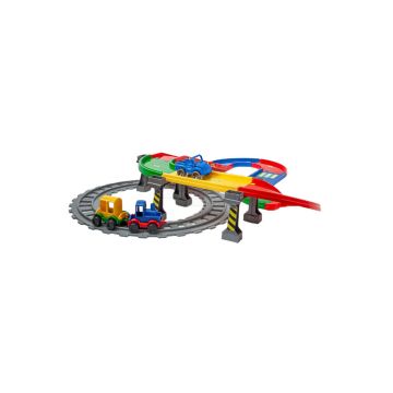 PLAY TRACKS RAILWAY - ROAD AND TRAIN