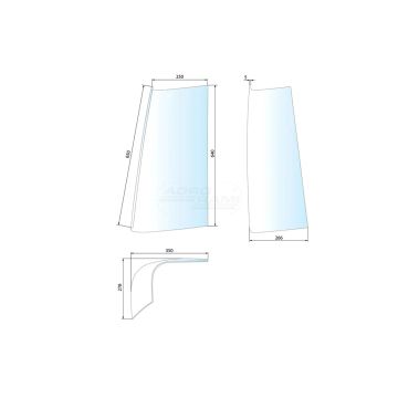 Okno kabiny 84263821 Case IH