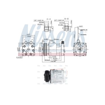 Compresseur de climatisation 82/9202-142, 82/9202-150, 82/9202-1172 240815