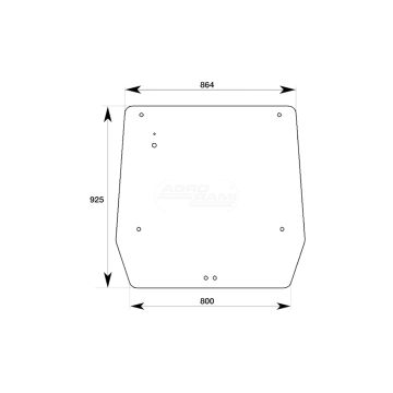 Lunette arrière jx 54/4070-125T