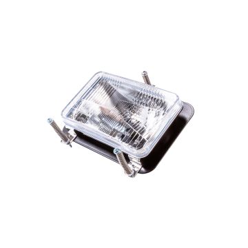 Univerzální přední světlomet levý/pravý H4, 12V, chrom, 106x168mm WESEM