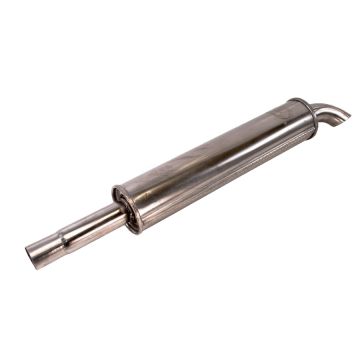 Kulatý ohnutý výfukový tlumič INOX