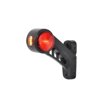 Feu combiné LED de gabarit avant-arrière et position latérale gauche, 12V–24V, avec câble de 27 cm WAŚ