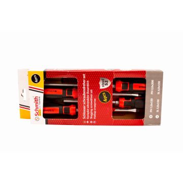 Sada zámočníckych skrutkovačov so skrutkou, 4 kusy SQWS-01 Schmith