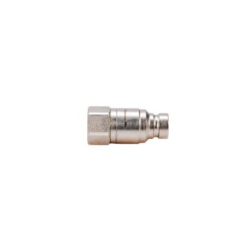 Dry break hydraulic quick connector plug G1/4"BSP internal thread ISO16028