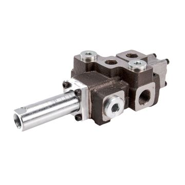 1-section hydraulic distributor, max flow 40L, controlled by a cable