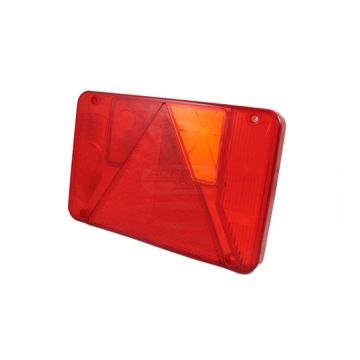 Lens of the combined lamp with triangular reflector HORPOL