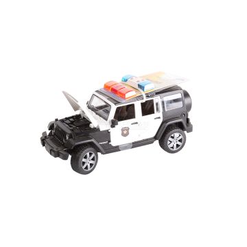 Jeep Wrangler Rubicon s figúrkou policajta a svetelno-zvukovým modulom Bruder 02526