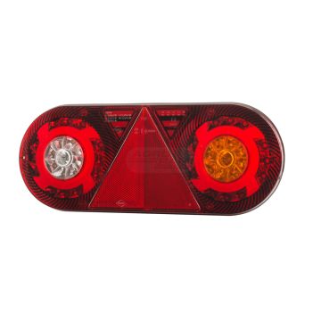 Skladaná pravá zadná lampa Stella s odrazovým trojuholníkom, 6 funkcií HORPOL